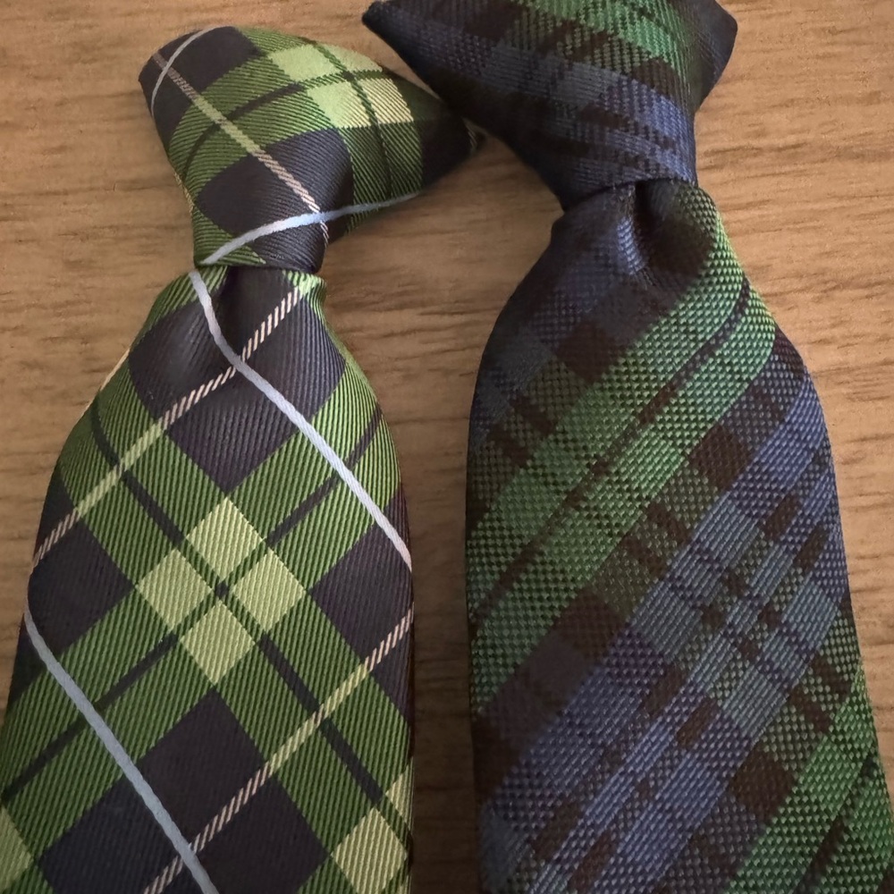 Chaps Green and Blue Ties (2 included)